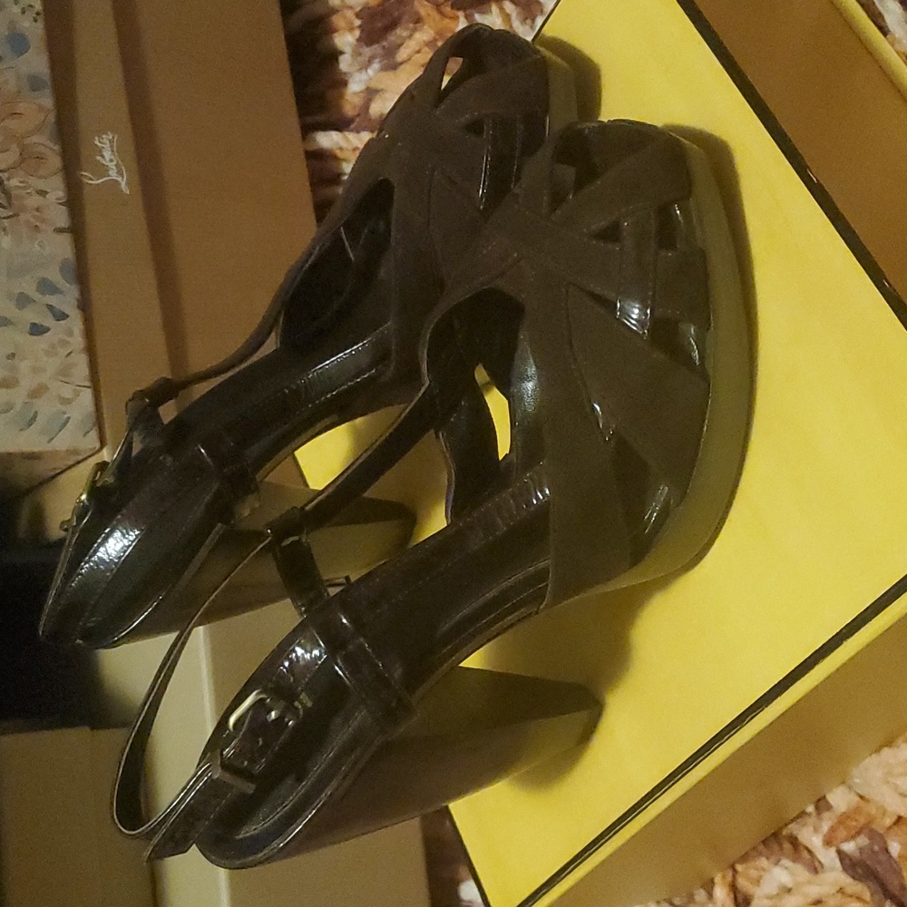 Fendi Heels Brown NEW - Picture 2 of 16